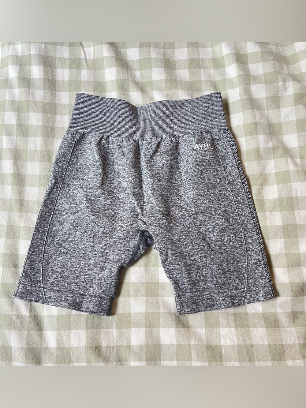 AYBL Heather Gray Gym Athletic Biker Shorts